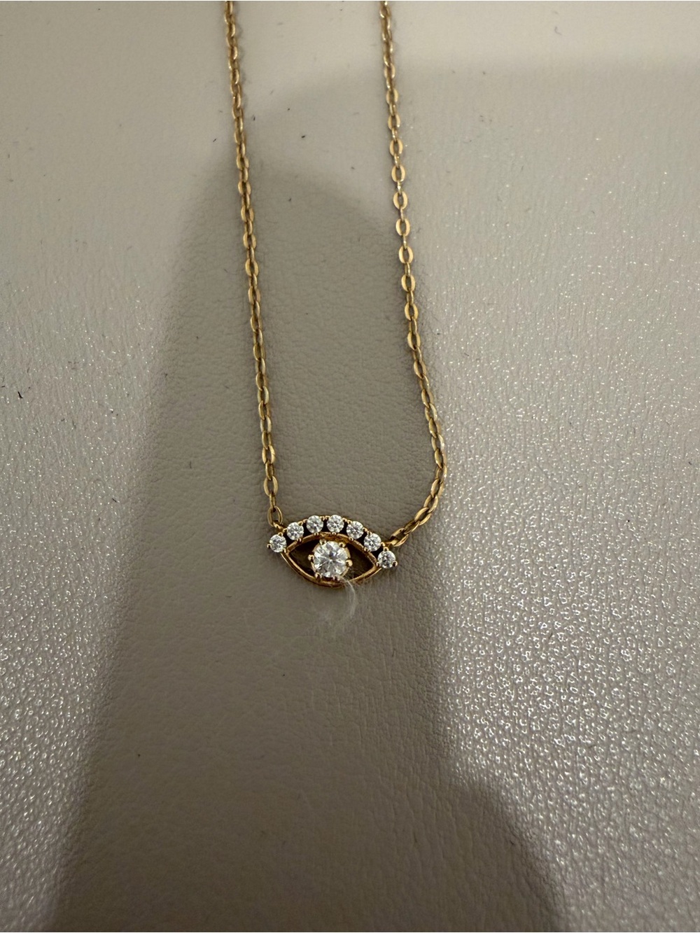 Nadri Gold-Plated Eye Pendant Necklace with Crystals